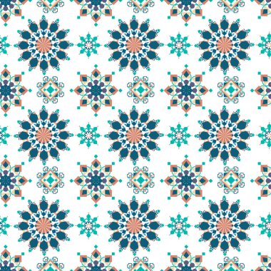 Kusursuz İslami Desen Tasarımı. Vektör illüstrasyonu