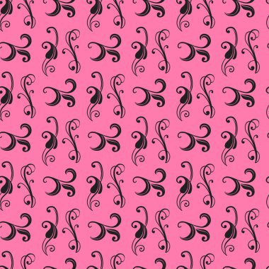 Süslü Stil Kusursuz Desen Tasarımı. Vektör illüstrasyonu