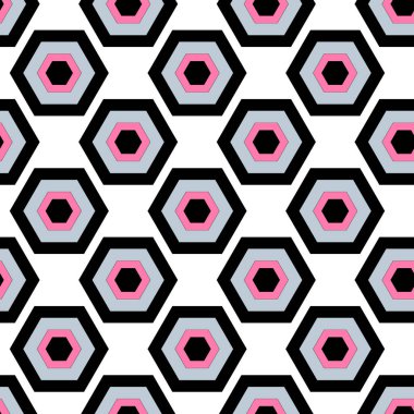 Polygon Kusursuz Desen Tasarımı. Vektör illüstrasyonu