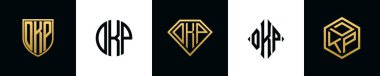İlk harfler DKP logosu Bundle dizayn ediyor. Bu set Shield, Rounded, iki Diamond ve Hexgon stili içeriyordu.