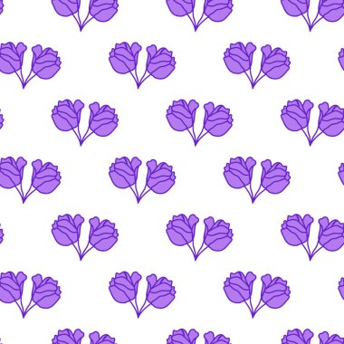 BlueBell Çiçeği Kusursuz Desen Tasarımı