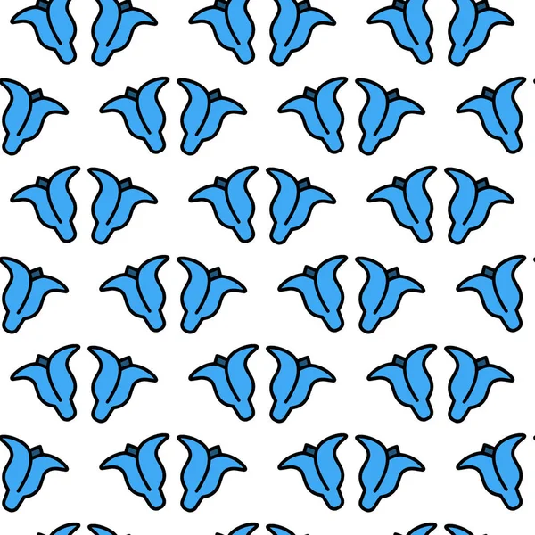 Bluebell Fleur Sans Couture Pattern Design — Image vectorielle
