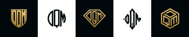 İlk harfler DQM logosu Bundle tasarlıyor. Bu set Shield, Rounded, iki Diamond ve Hexgon stili içeriyordu.