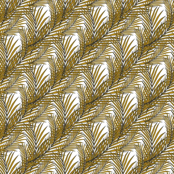 Tropical Coconut White Background Seamless Pattern Design — Image vectorielle