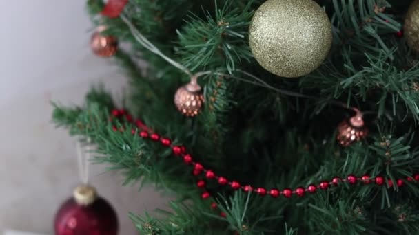Різдвяна Подарункова Коробка Святкування Нового Року — стокове відео