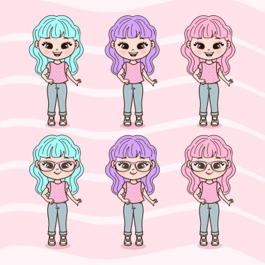 Şirin Küçük Kızlar Çizimi