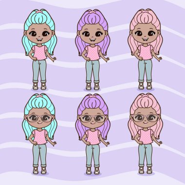 Şirin Küçük Kızlar Çizimi