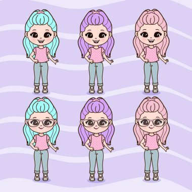 Şirin Küçük Kızlar Çizimi