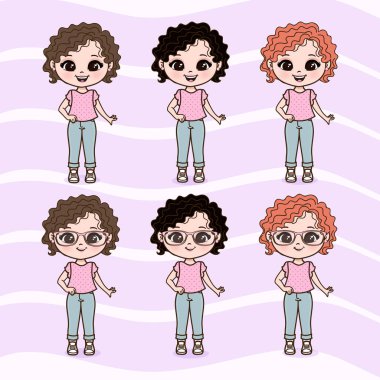 Şirin Küçük Kızlar Çizimi