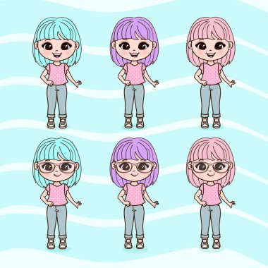 Şirin Küçük Kızlar Çizimi