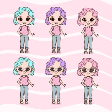 Şirin Küçük Kızlar Çizimi