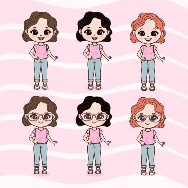 Şirin Küçük Kızlar Çizimi