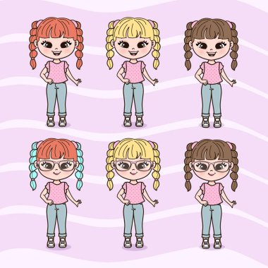 Şirin Küçük Kızlar Çizimi