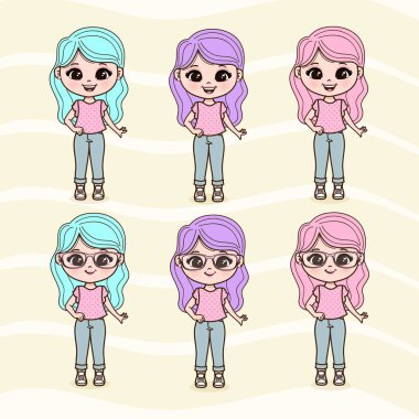 Şirin Küçük Kızlar Çizimi