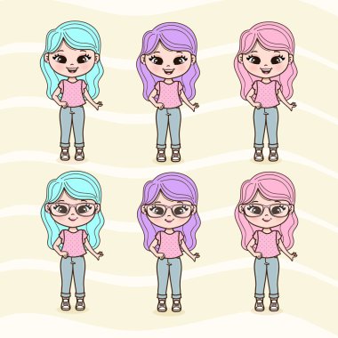 Şirin Küçük Kızlar Çizimi