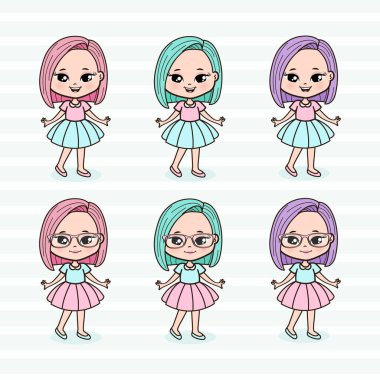 Şirin Küçük Kızlar Çizimi