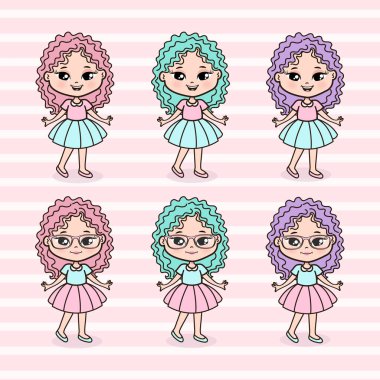 Şirin Küçük Kızlar Çizimi