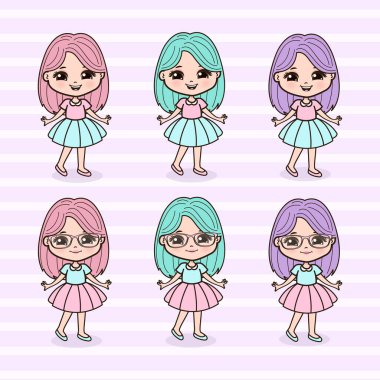 Şirin Küçük Kızlar Çizimi