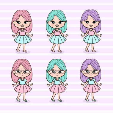 Şirin Küçük Kızlar Çizimi