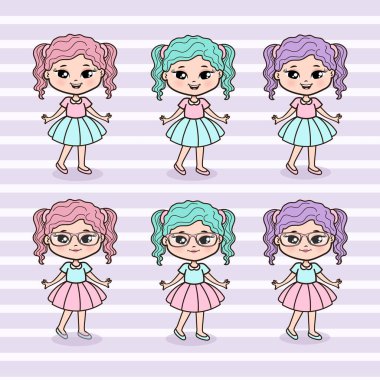 Şirin Küçük Kızlar Çizimi