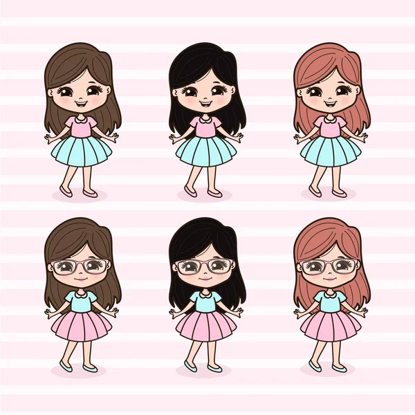 Şirin Küçük Kızlar Çizimi