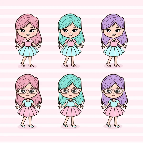 Şirin Küçük Kızlar Çizimi