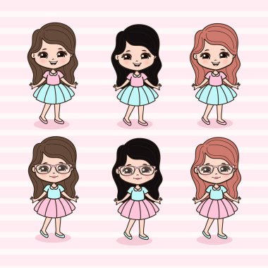 Şirin Küçük Kızlar Çizimi