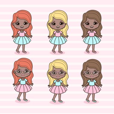 Şirin Küçük Kızlar Çizimi