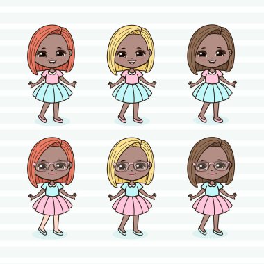 Şirin Küçük Kızlar Çizimi