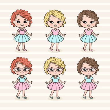 Şirin Küçük Kızlar Çizimi