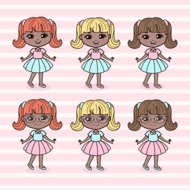 Şirin Küçük Kızlar Çizimi