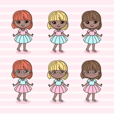 Şirin Küçük Kızlar Çizimi