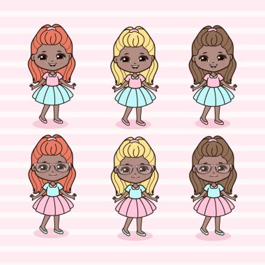 Şirin Küçük Kızlar Çizimi