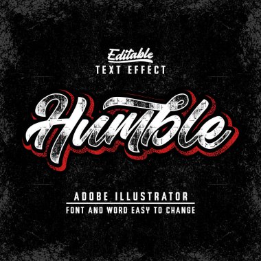 Metin efekti düzenlenebilir değişiklik, vektör illüstrasyonu, tipografi, tişört tasarımı, poster ve etiket, klasik retro yazı tipi