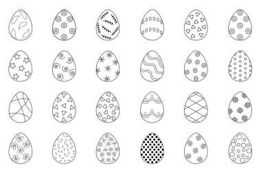 Paskalya yumurtalarının siyah çizgileri.