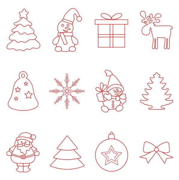 Kırmızı çizgili yılbaşı süsleri.