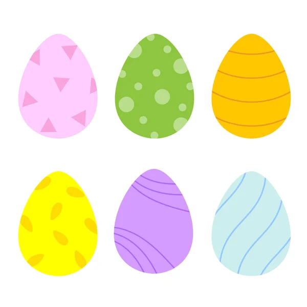 Zestaw Kolorowych Jaj Wielkanoc — Zdjęcie stockowe