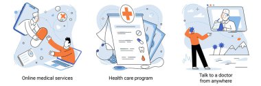 Gezici tıp, çevrimiçi sağlık hizmetleri, sağlık hizmetleri, her yerden doktorla konuşmak.