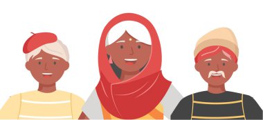 Bir arada duran çok ırklı bir grup insan, topluluk ve beraberlik kavramı çeşitlilik portresi