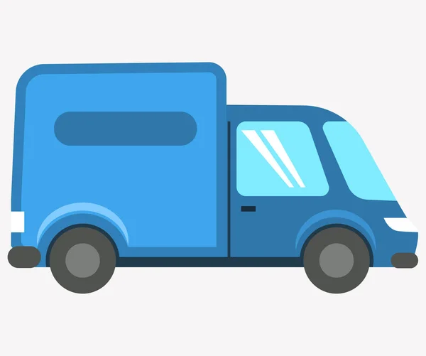 Φορτηγό, εικόνα φορτηγού. Παράδοση, εφοδιαστική έννοια. Βαγόνι με ρυμουλκούμενο για τη μεταφορά εμπορευμάτων σε όλο τον κόσμο — Διανυσματικό Αρχείο