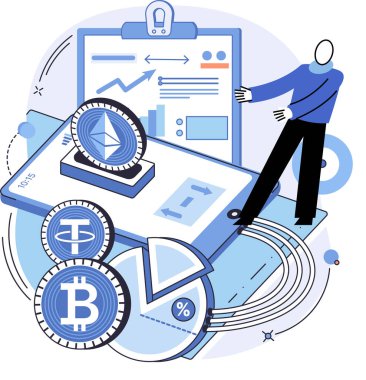 Kripto para ve madencilik yatırımlarının analizi. İşlemler ve dijital para değişimi