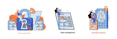 Büyük veri analiz platformu, veri yönetimi ve korunma yaratıcı metafor soyut kavram belirlendi