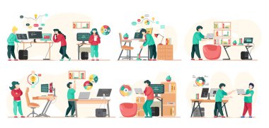 Program mühendisliği ve kodlama. Bilgisayarlarda web geliştirme üzerine çalışan programcı