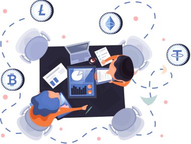 Kripto döviz platformu ve blok zinciri. Bitcoin madencilik, döviz platformu, yatırım teknolojisi