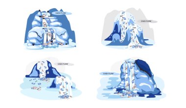 Finansal büyüme, gelişme. İş yatırımları ve kâr artışı, finansal okur yazarlık kursları metafor