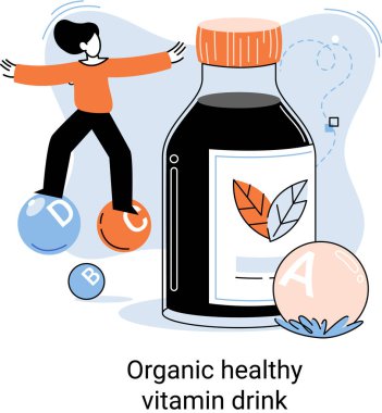 Organik vitamin içeceği zayıf insanları zayıflatmak için sağlıklı bir diyet kokteyli. Vejetaryen detoks yiyecek ve içki