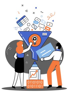 Stratejik kararlar almak için analitik bilgi toplayan ticari istihbarat veri analizi