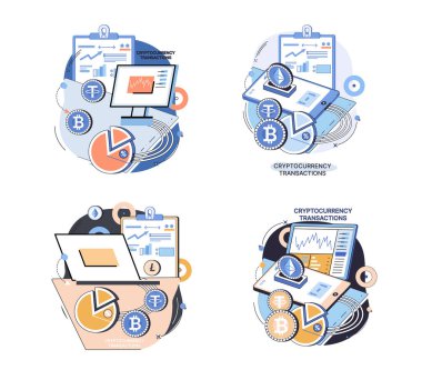 Kripto döviz platformu ve blok zinciri. Bitcoin madencilik, döviz platformu, yatırım teknolojisi