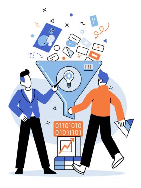 Stratejik kararlar almak için analitik bilgi toplayan ticari istihbarat veri analizi