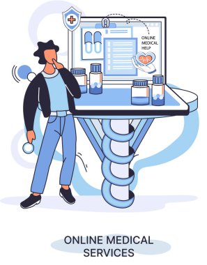 Çevrimiçi tıbbi hizmetler web sitesi ve mobil uygulamalar, profesyonel sağlık danışmanlığı